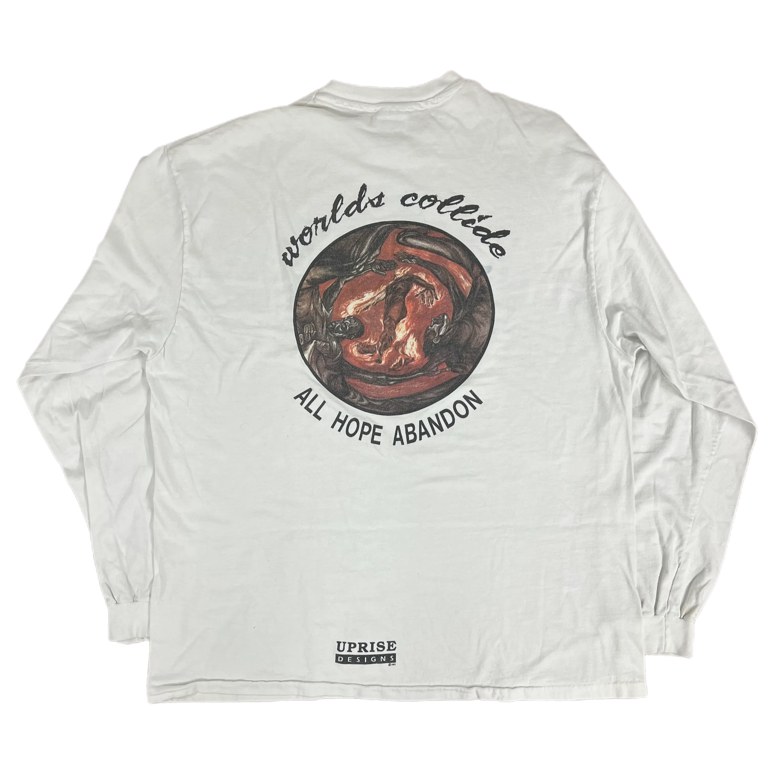 Vintage Worlds Collide "All Hope Abandon" Uprise Designs Long Sleeve Shirt