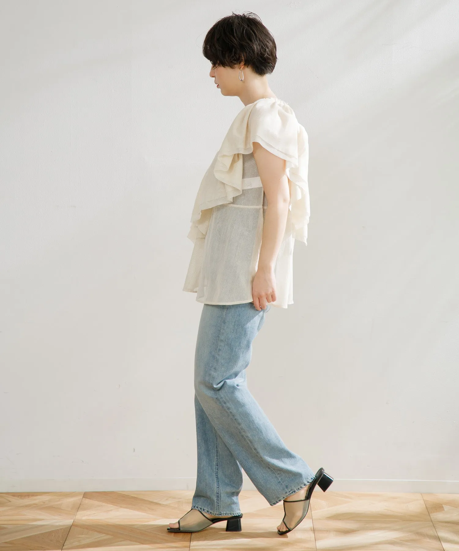 【WOMEN】YANUK ボーイズストレート LEA  TVS Trick Denim