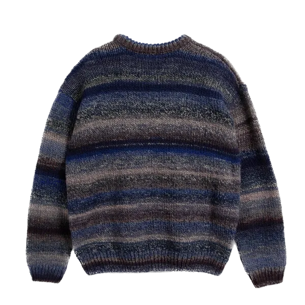 YMC Undertones Boxy Crew Knit - Blue