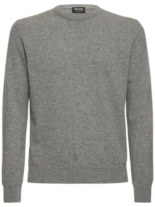 Zegna   Oasi cashmere knit crewneck sweater 